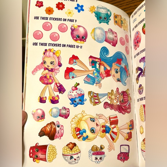 - 💜 SHOPKINS SHOPPIES STICKER SCENE ACTIVITY BOOK 💜 - Picture 12 of 14